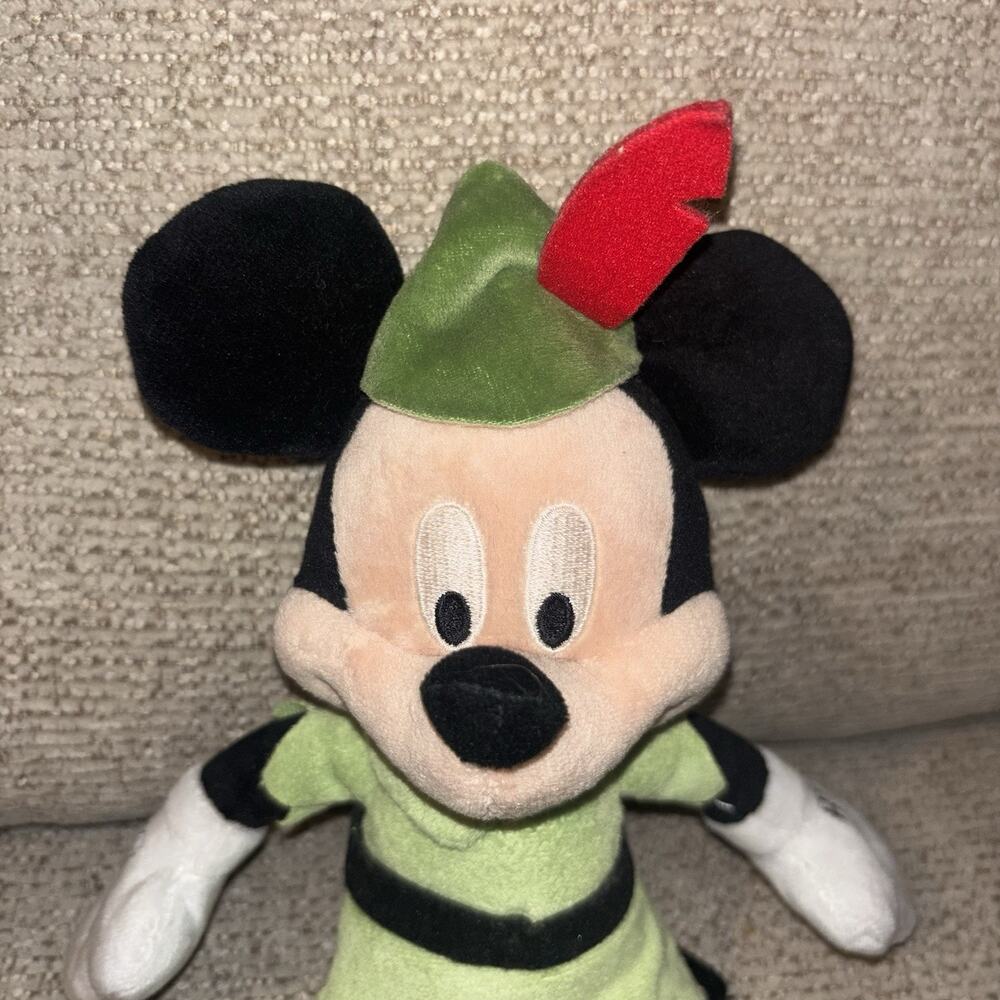 Disneyland Paris Mickey Mouse Peter Pan Costume Plush Disney Exclusive 2014